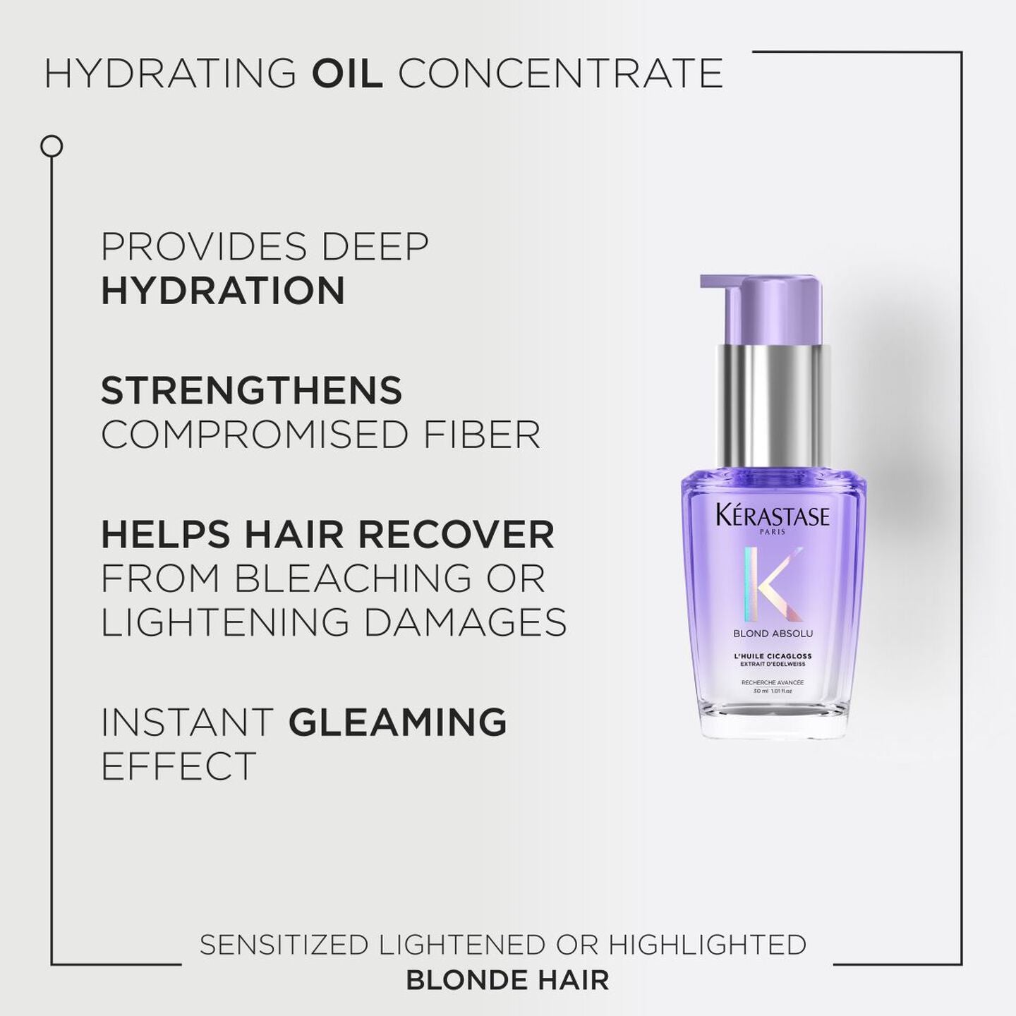 BLOND ABSOLU L'HUILE CICAGLOSS REFILLABLE HAIR OIL